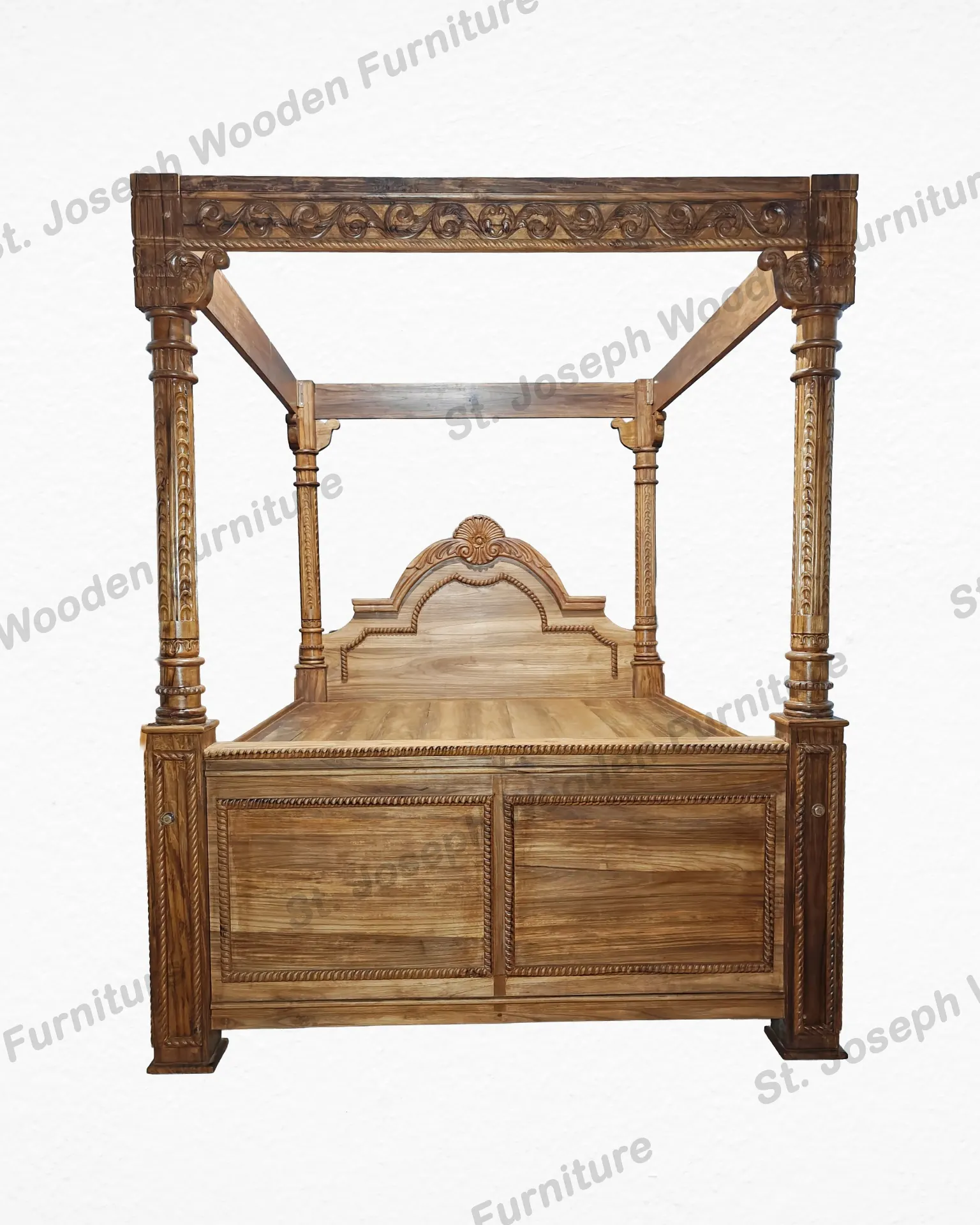 Bedroom furniture — Cots, sapramancha, side tables and dressers.