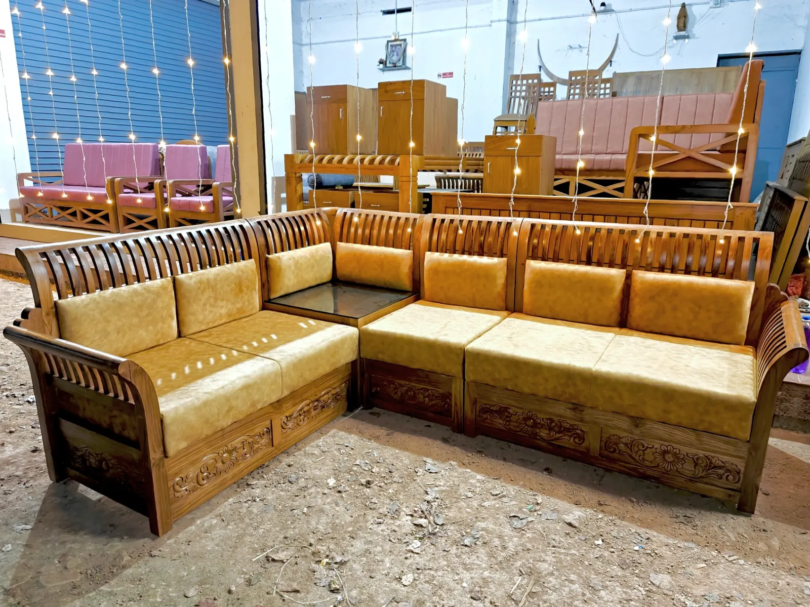 Living Room furniture — Sofas, corner sets, coffee tables and lounge chairs.